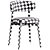 Modern Wooden Talks Chair - 51cm 3D model small image 7