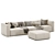 Light Color Match Sofa Set 3D model small image 2