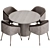 Modern Dining Set: Hill Table 3D model small image 2