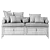 Soft Zone Window Seat Pillows 3D model small image 4