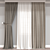  Modern 3D Curtain Model 3D model small image 1