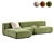 Stylish Prostoria Klaster Modular Sofa 3D model small image 1
