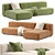 Stylish Prostoria Klaster Modular Sofa 3D model small image 2