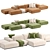 Modular Klaster Sofa by Prostoria 3D model small image 2