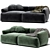 Sofia 2-Seat Modular Sofa 3D model small image 5