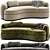 Modern Curved Sofa Design 3D model small image 3