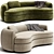 Modern Curved Sofa Design 3D model small image 5