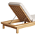 Teak Wood Sun Lounger 3D model small image 3