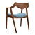 Modern Sphere Arm Dining Chair 3D model small image 5