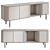 Modern Fjord Sideboard, 60s-inspired 3D model small image 4