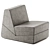 Zanotta Galeotta Convertible Armchair 3D model small image 2