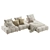 Natural Crosby Sofa by Uniqwa 3D model small image 9