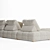 Natural Crosby Sofa by Uniqwa 3D model small image 12