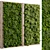 Vertical Moss Garden Wall Decor 3D model small image 1