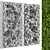 Vertical Moss Garden Wall Decor 3D model small image 7