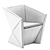 Modern Elegance in FAZ Armchair 3D model small image 4