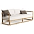 Restoration Hardware Teak Sofa 84 3D model small image 2
