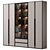 Modular Cabinet with Adjustable Shelves 3D model small image 2