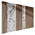 Luxury Wood and Marble Wall Panels 3D model small image 1