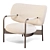 Modern Italian Design Lounge Chair 3D model small image 1