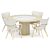 Title: Modern Dining Set with Statuario Table and Apriori Chairs 3D model small image 1