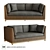 Costa Rica Double Sofa 3D model small image 1