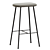 Modern Metal Base Counter Stool 3D model small image 1