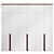 Customizable Minimalistic Wardrobe Cabinet 3D model small image 1
