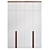 Customizable Minimalistic Wardrobe Cabinet 3D model small image 3