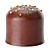 Italian Designer Chocolate Pouf 3D model small image 1