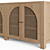 Modern Cane Arch Sideboard Design 3D model small image 4