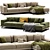 Nobonobo FEZA Sectional Sofa Unique 3D model small image 2