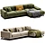 Nobonobo FEZA Sectional Sofa Unique 3D model small image 5