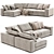 Elegant Ananta Class Saba Sofa 3D model small image 1