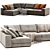 Elegant Ananta Class Saba Sofa 3D model small image 2