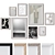 Modern Wall Art Set of 8 3D model small image 1