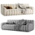 Modern Modular Zibby Sofa 3D model small image 7