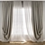 Vintage Curtain 3D Model Kit 3D model small image 1