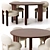 Sleek Flock Dining Set(option to include designer's name - Sokolova) 3D model small image 1