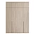 Customizable Modern Wooden Wardrobe Cabinet 3D model small image 4