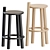 Elegant MC27 DOPO Bar Chairs 3D model small image 5