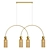 Vintage Double Pendant Lamp 3D model small image 1