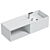 Modern Mineral Cast Washbasin with Storage 3D model small image 1