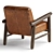 Westgate Leather Armchair Modern Design 3D model small image 3