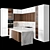 Modular High-Quality Kitchen Set 3D model small image 1