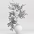 Delicate Blooms in Concrete Vase 3D model small image 8