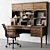 Executive Boss Desk Classic 41 3D model small image 3