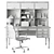 Executive Boss Desk Classic 41 3D model small image 7