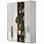 Modern Wood Wardrobe 3D Model 3D model small image 3