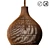 Natural Rattan Pendant Shade - MYRLEEN 3D model small image 1